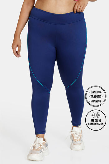 Buy Zelocity True Curv Quick Dry Gym Leggings - Blue Depths